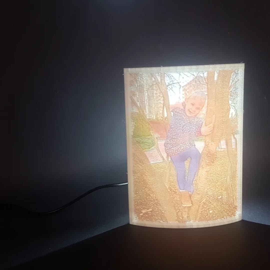 3D Baski Resim Lithopane(Isikli Resim) - Metin Atiktürk 3D